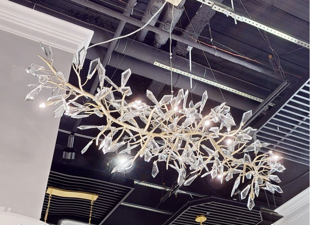 Kotta Twelve-Light Cut-Crystal Pendant Chandelier AJC-9281 - Merlin Lamps