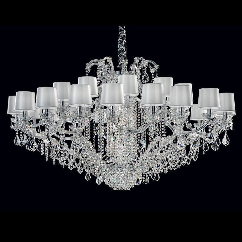 Sliver luxury maria theresa chandelier