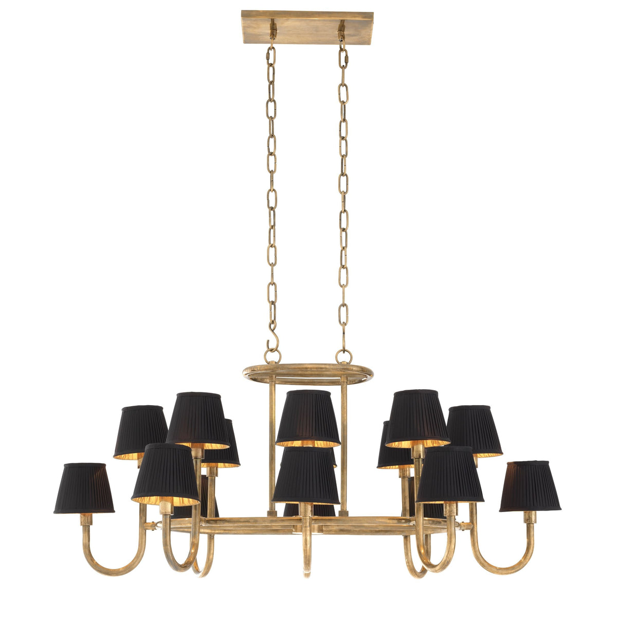 Pluto Modern Brass Chandelier - Brass