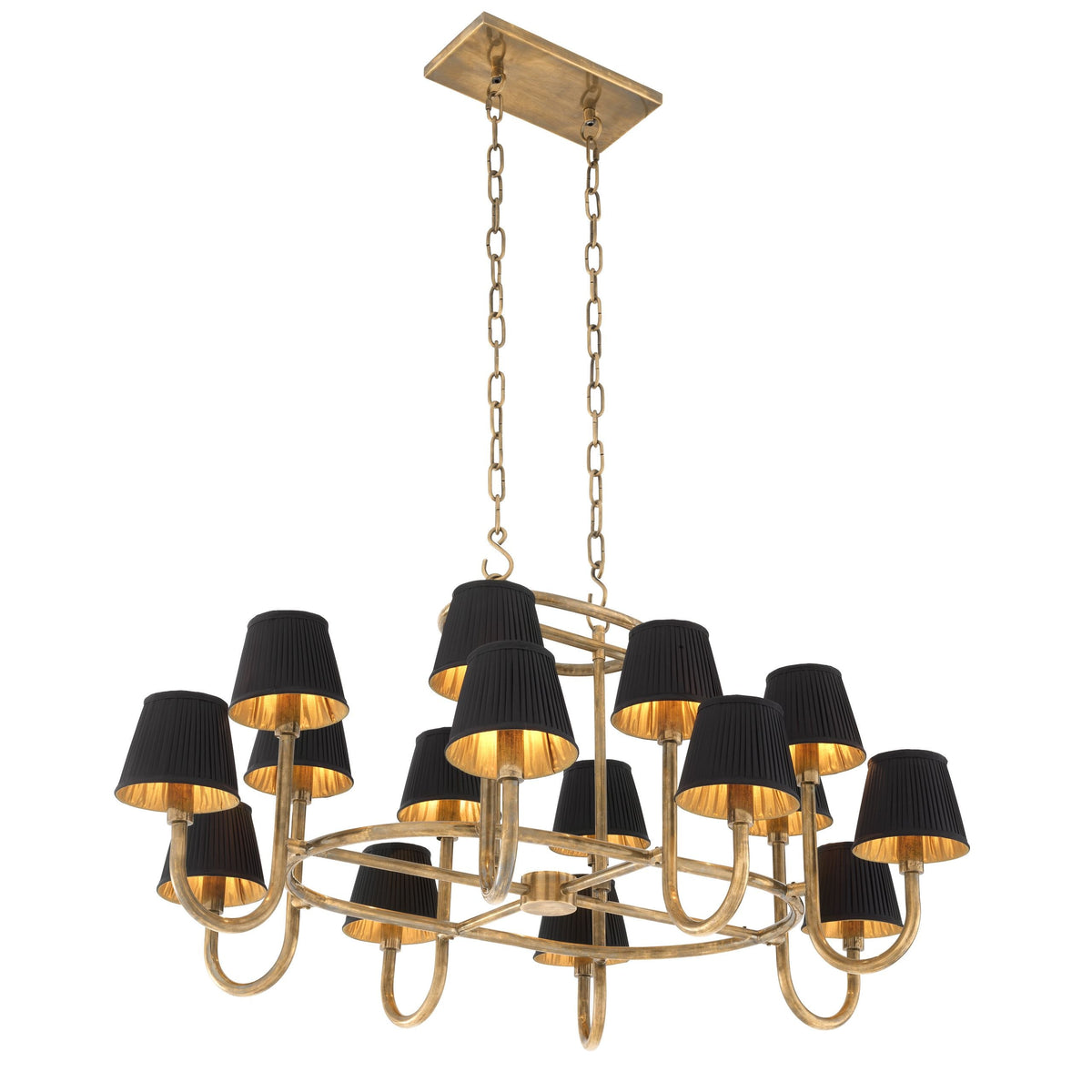 Pluto Modern Brass Chandelier - Brass