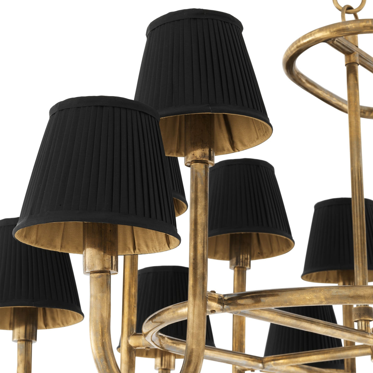 Pluto Modern Brass Chandelier - Brass