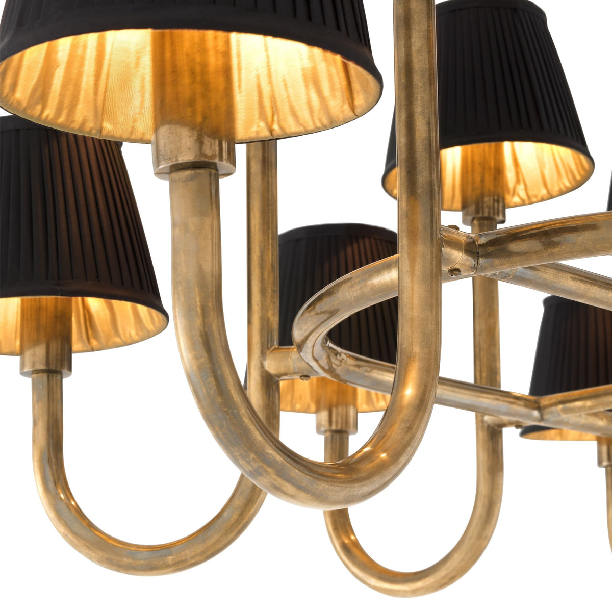 Pluto Modern Brass Chandelier - Brass