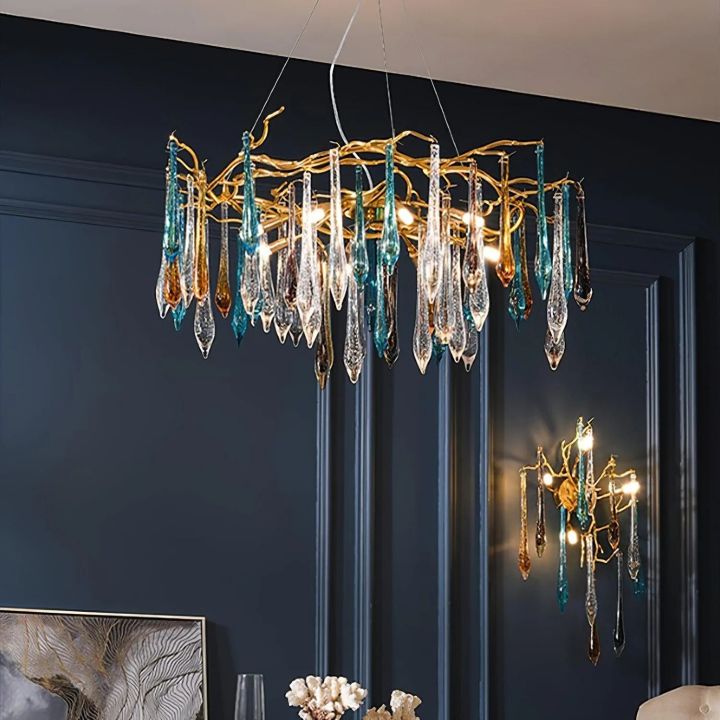 JC Teardrop Crystal Chandelier