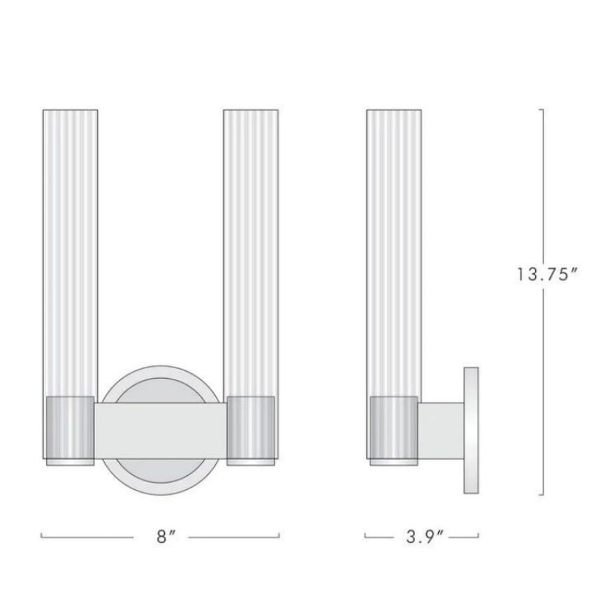 Cannel Double Sconce