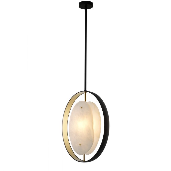 Trissoni Modern Chandelier - Gunmetal & Gold