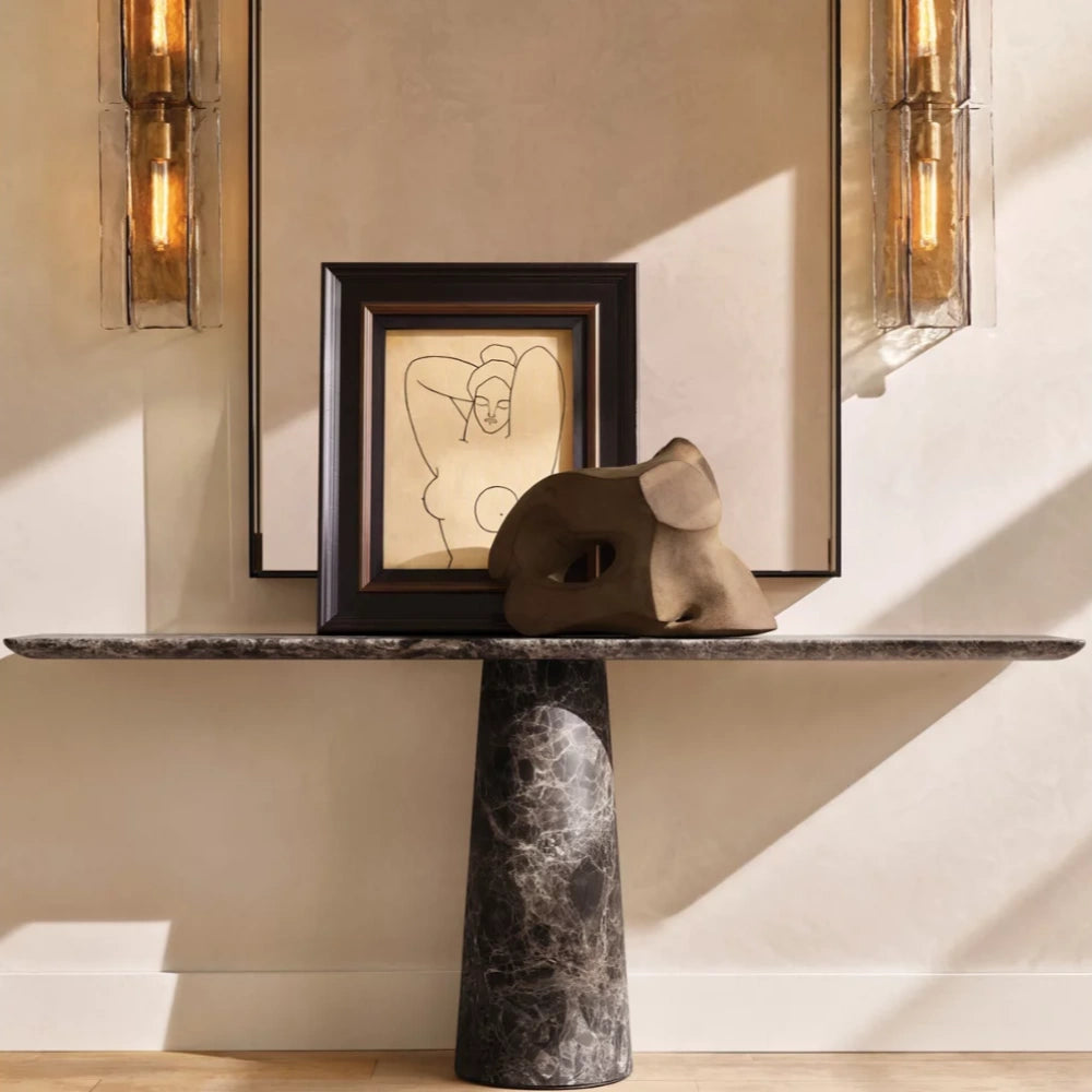 Lattace Smoke Glass Sconce 15"