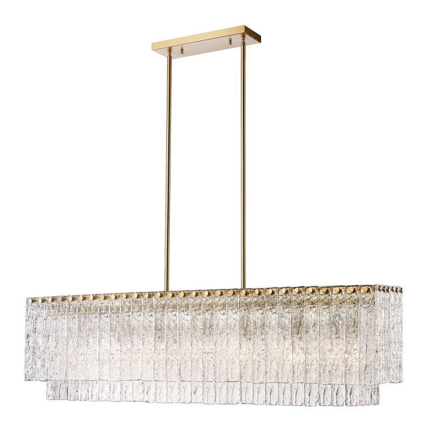 JC Z-Lite Linear Glass Chandelier