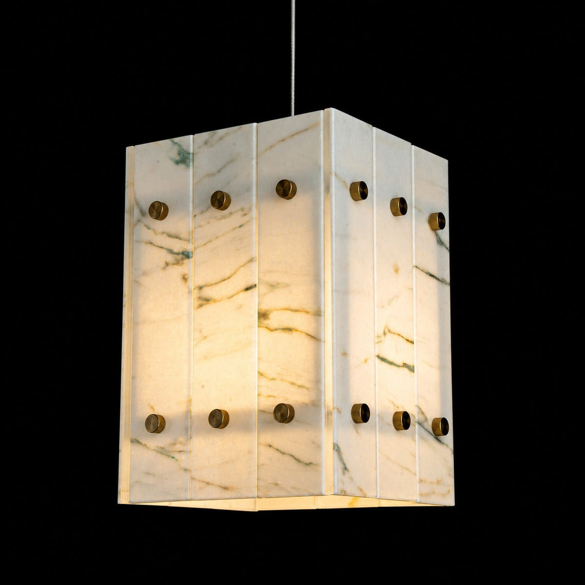Modern Faceted Luxury stone Pendant Light