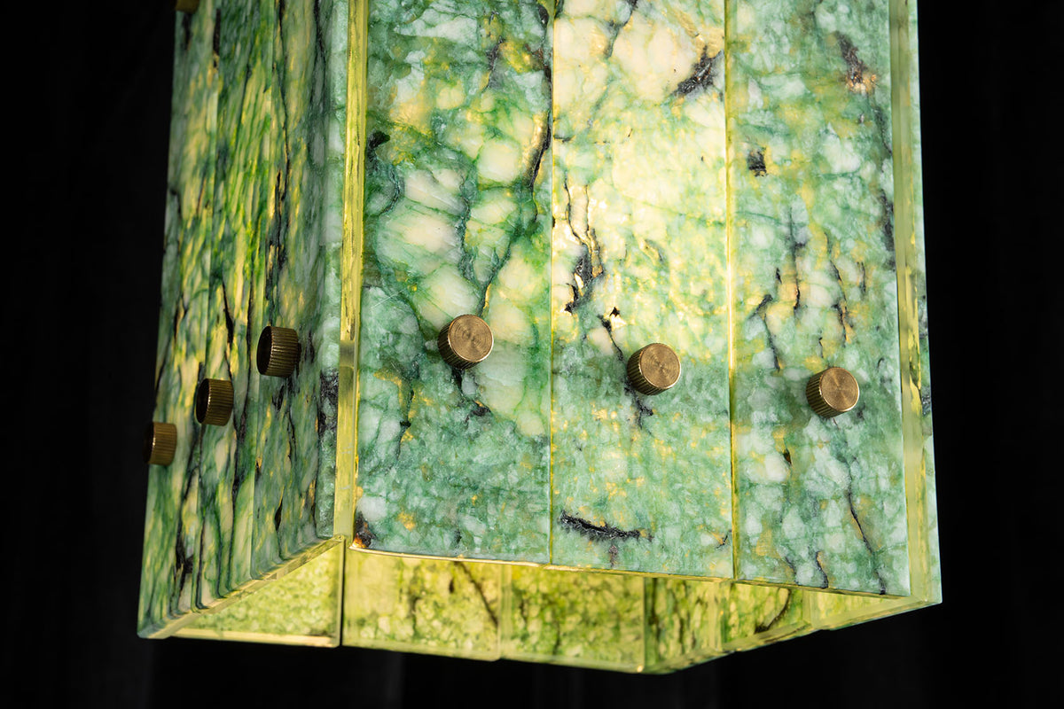 Modern Faceted Luxury stone Pendant Light