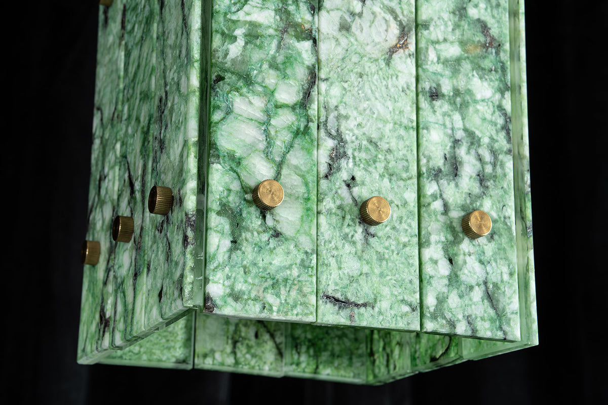 Modern Faceted Luxury stone Pendant Light