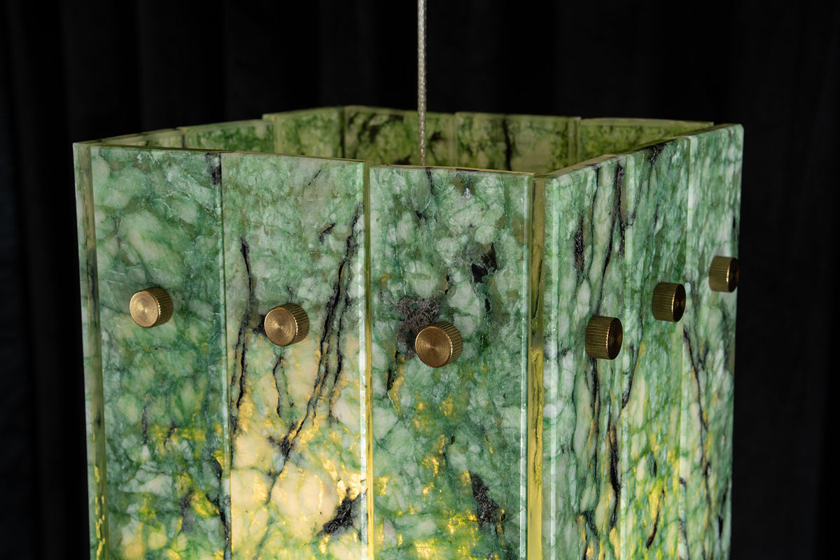 Modern Faceted Luxury stone Pendant Light