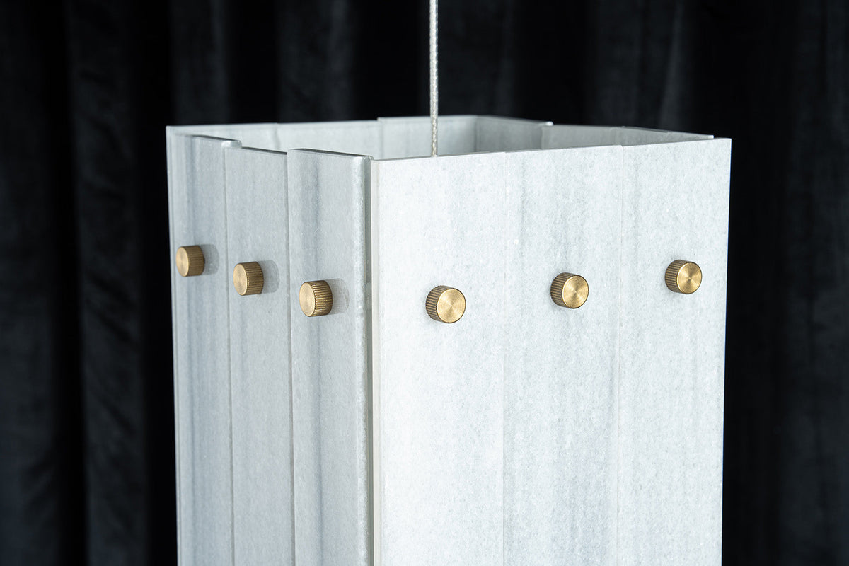 Modern Faceted Luxury stone Pendant Light