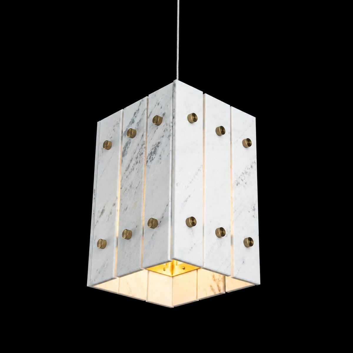 Modern Faceted Luxury stone Pendant Light