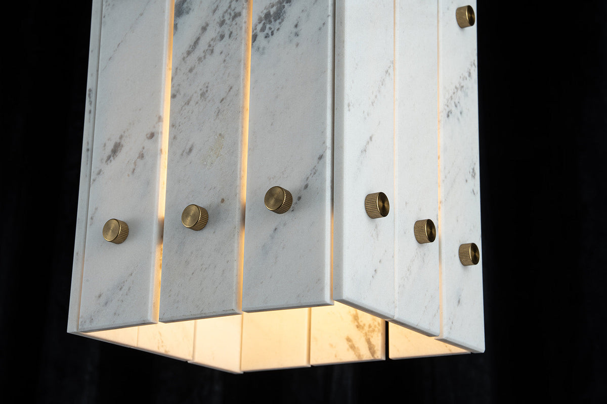 Modern Faceted Luxury stone Pendant Light