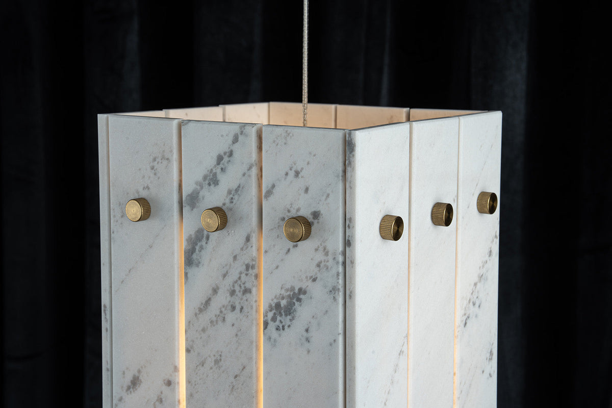 Modern Faceted Luxury stone Pendant Light