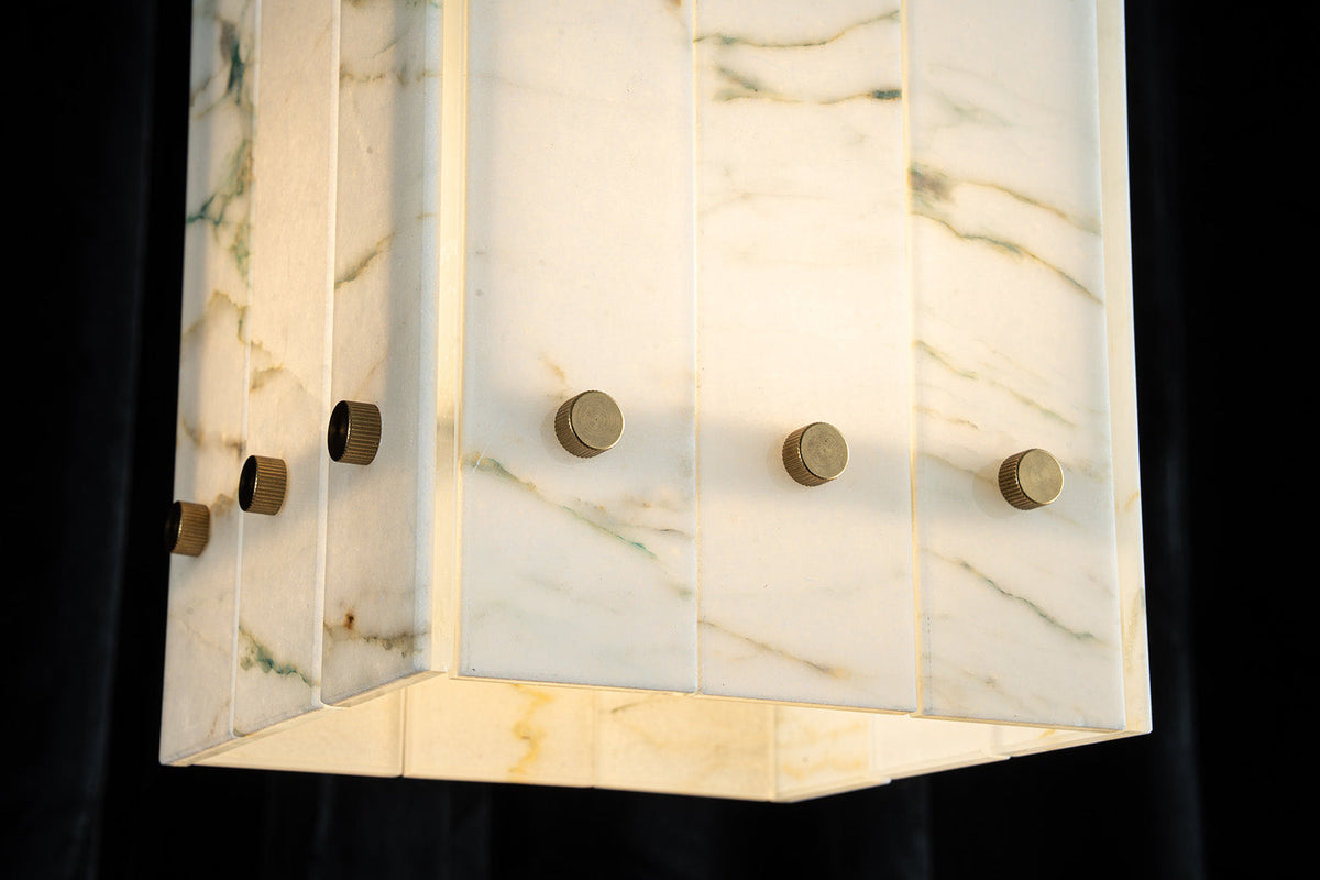 Modern Faceted Luxury stone Pendant Light