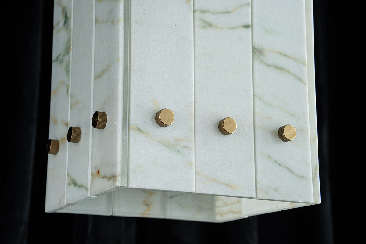 Modern Faceted Luxury stone Pendant Light