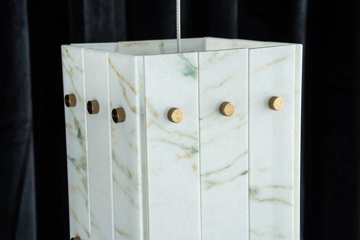 Modern Faceted Luxury stone Pendant Light