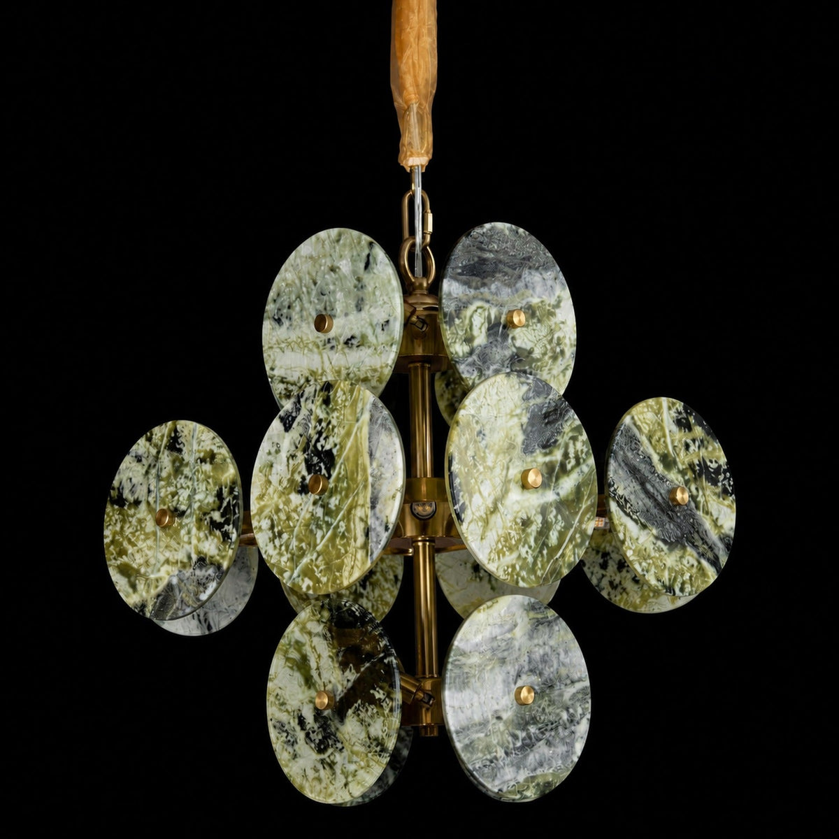 Modern Sculptural Luxury stone Cluster Chandelier