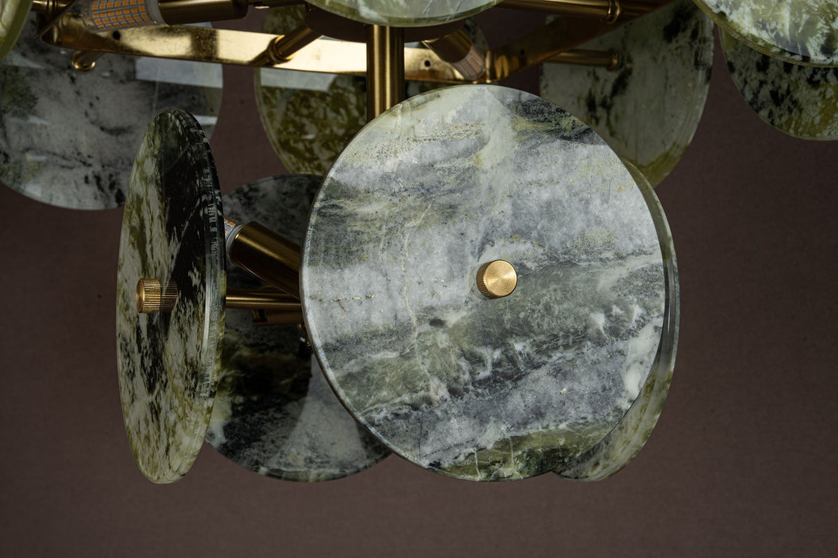 Modern Sculptural Luxury stone Cluster Chandelier