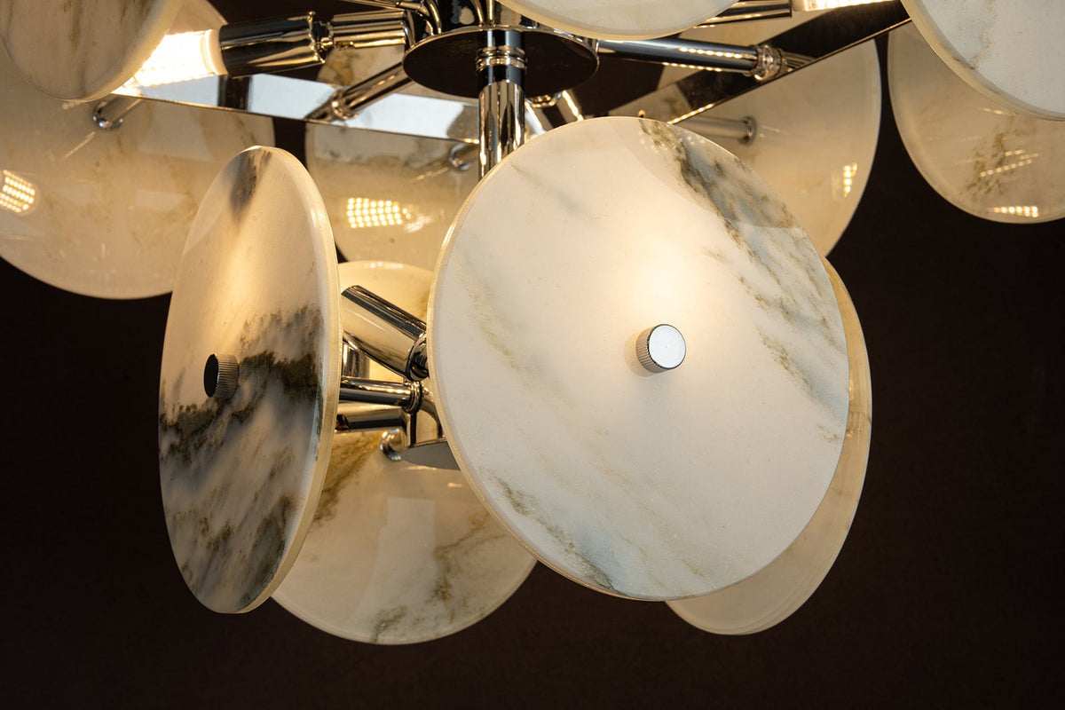 Modern Sculptural Luxury stone Cluster Chandelier