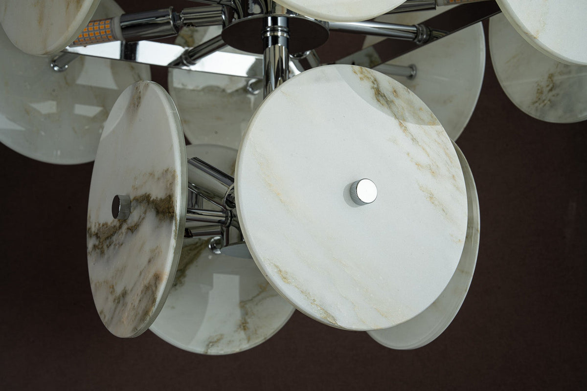 Modern Sculptural Luxury stone Cluster Chandelier
