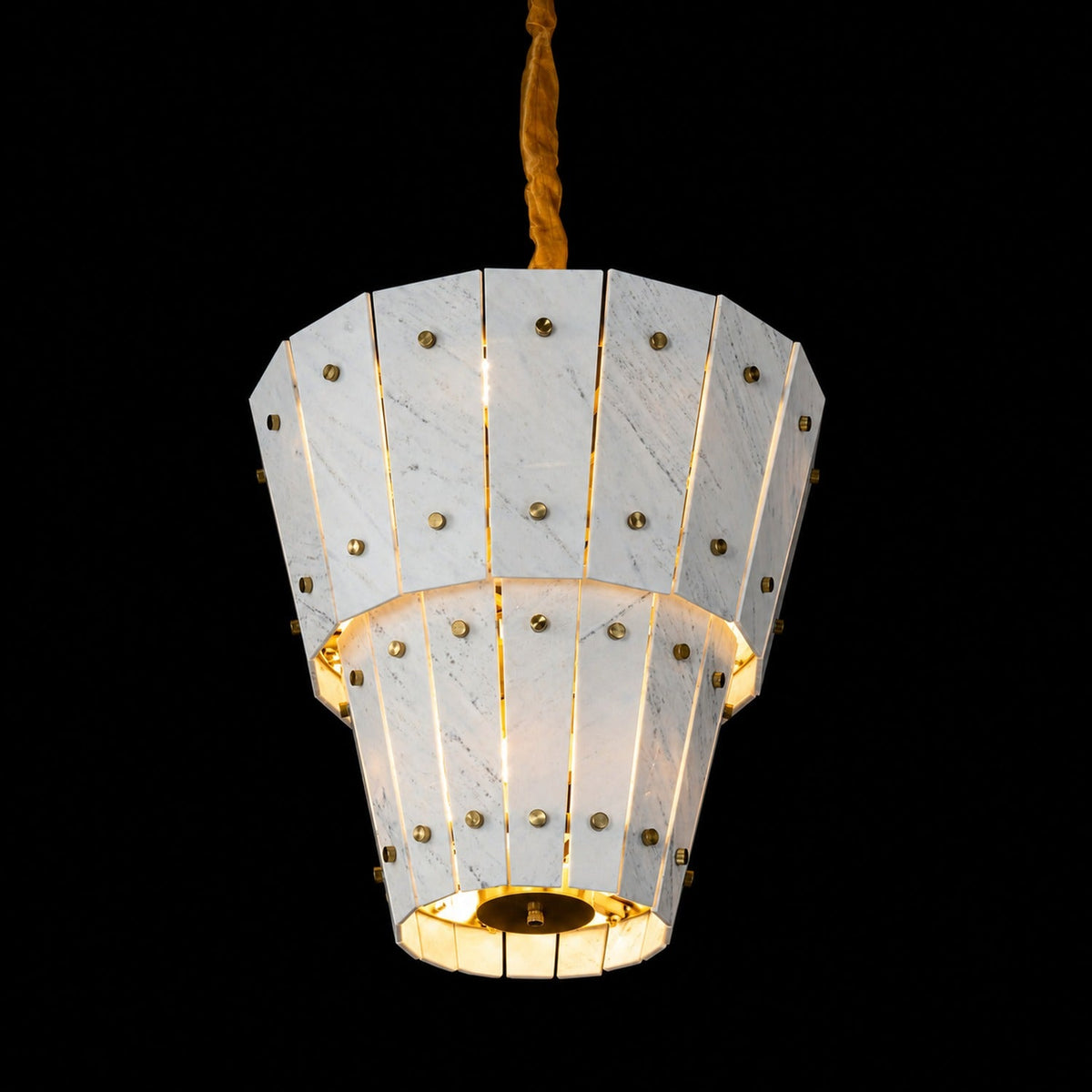 Modern Tapered Luxury stone Chandelier