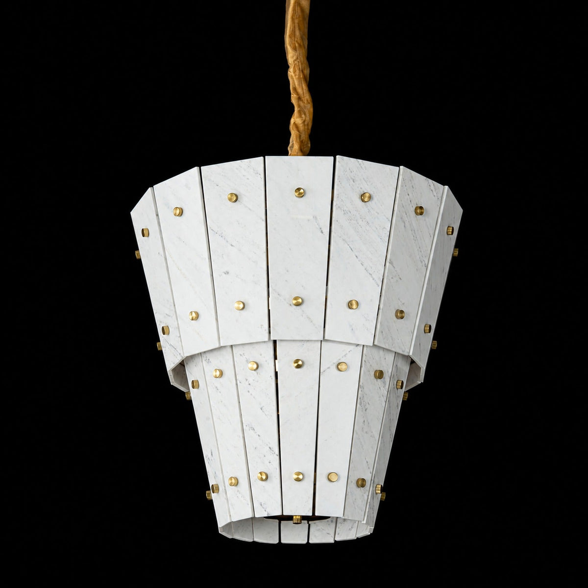 Modern Tapered Luxury stone Chandelier