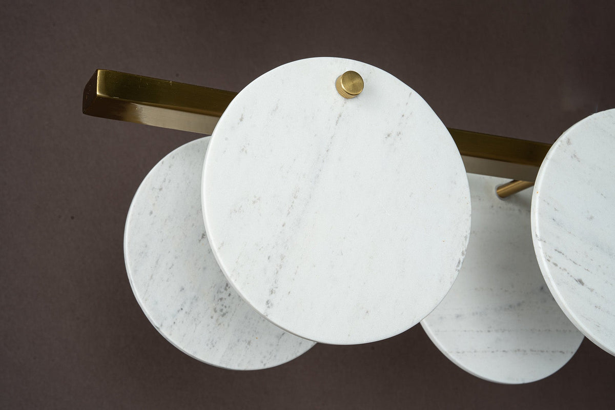 Modern Sculptural Luxury stone Linear Chandelier