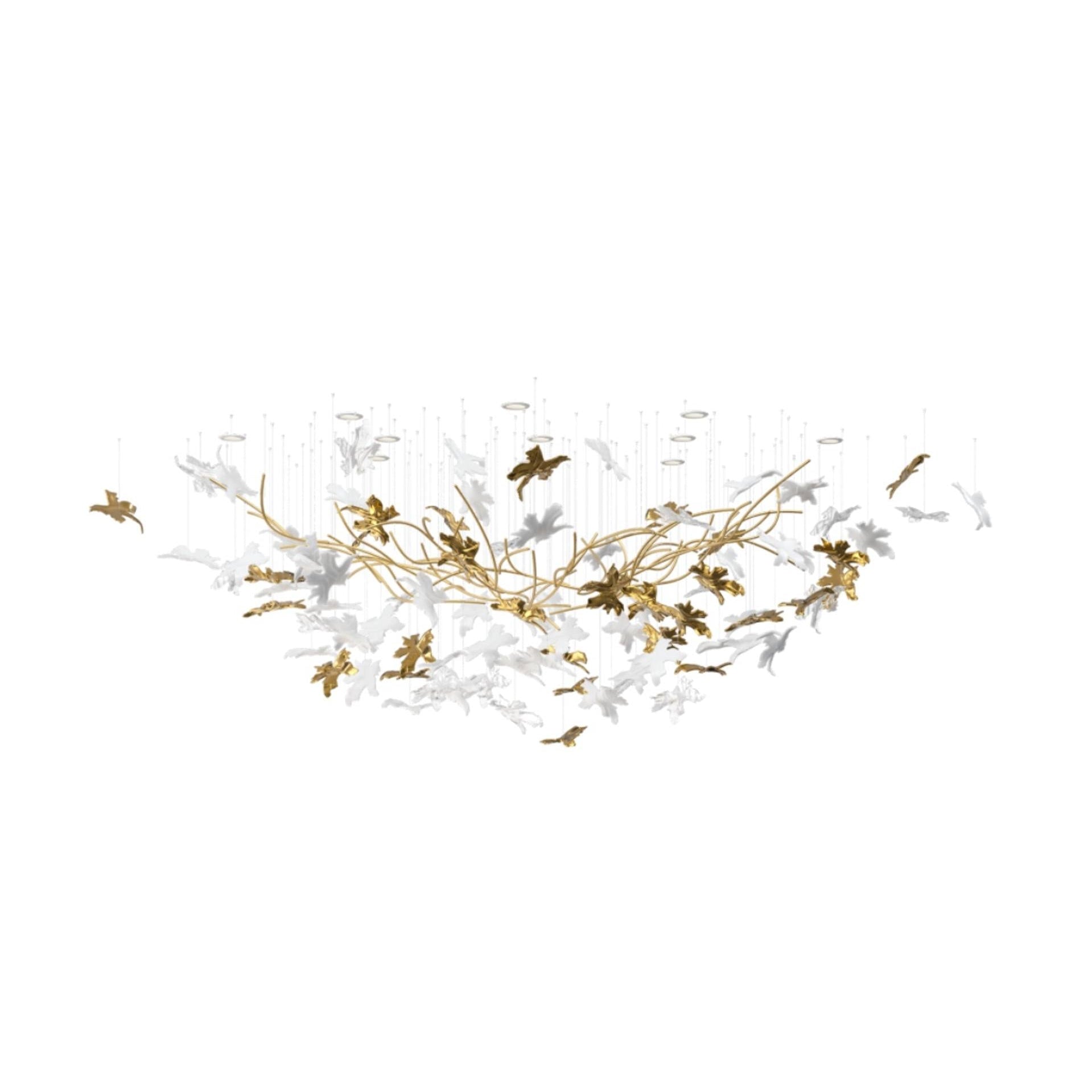Vine Meteor Shower Crystal Spiral Chandelier