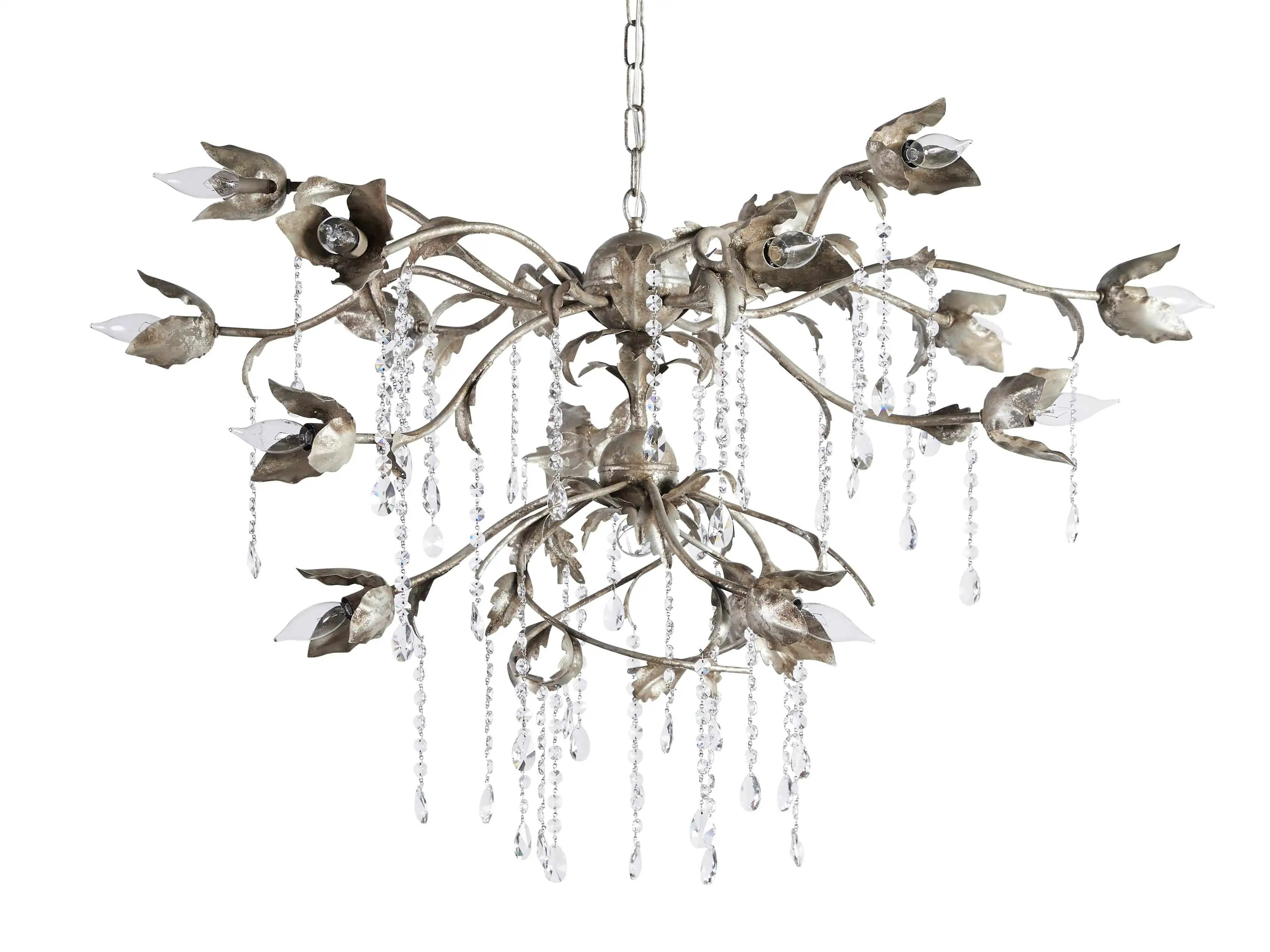 Gothic Viticcio Round Chandelier - Silver