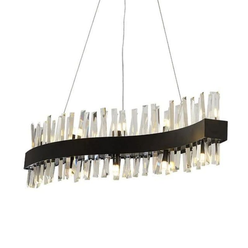 JC Wave Crystal Chandelier