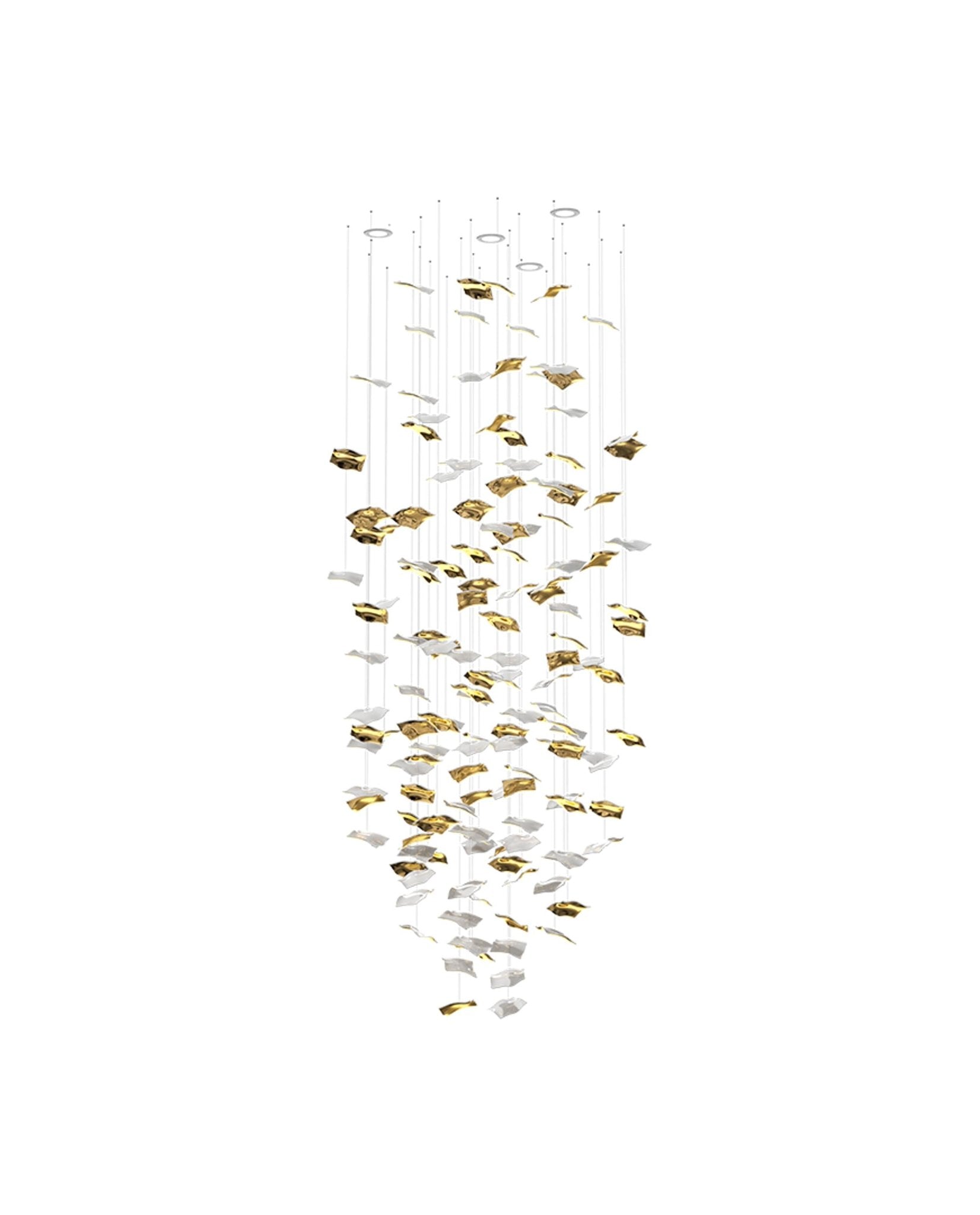 Galaxy Whispering Kerchiefs Meteor Shower Crystal Spiral Chandelier
