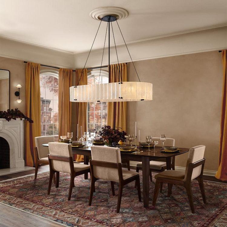Womter Oval Crystal Chandelier 60"
