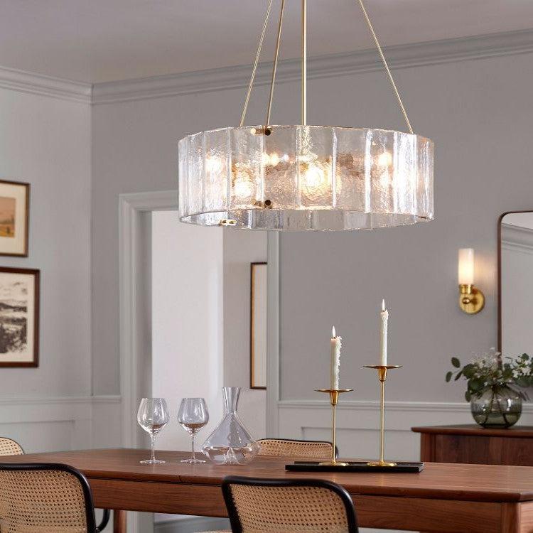 Womter Round Crystal Chandelier 24"