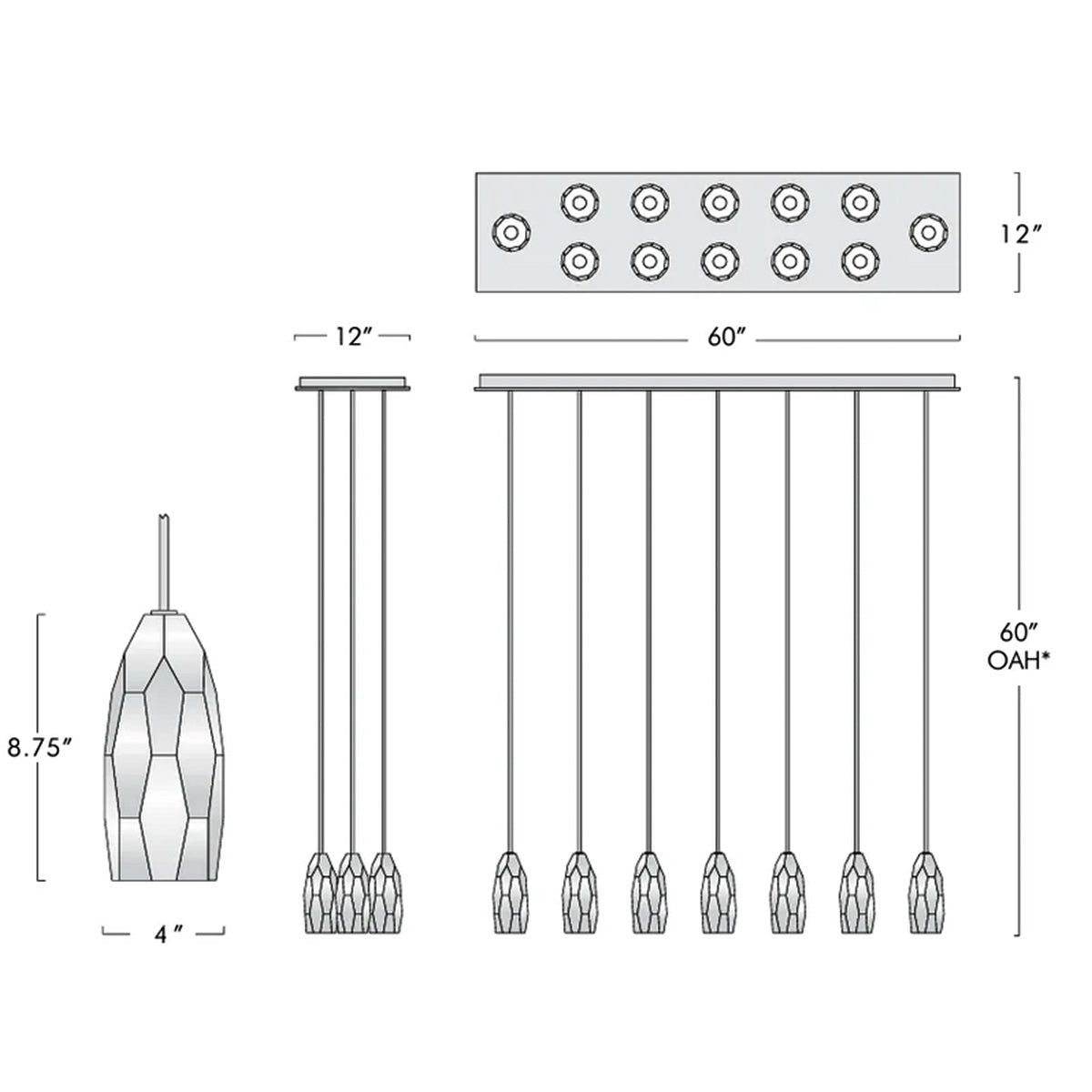 Chapt Linear Chandelier