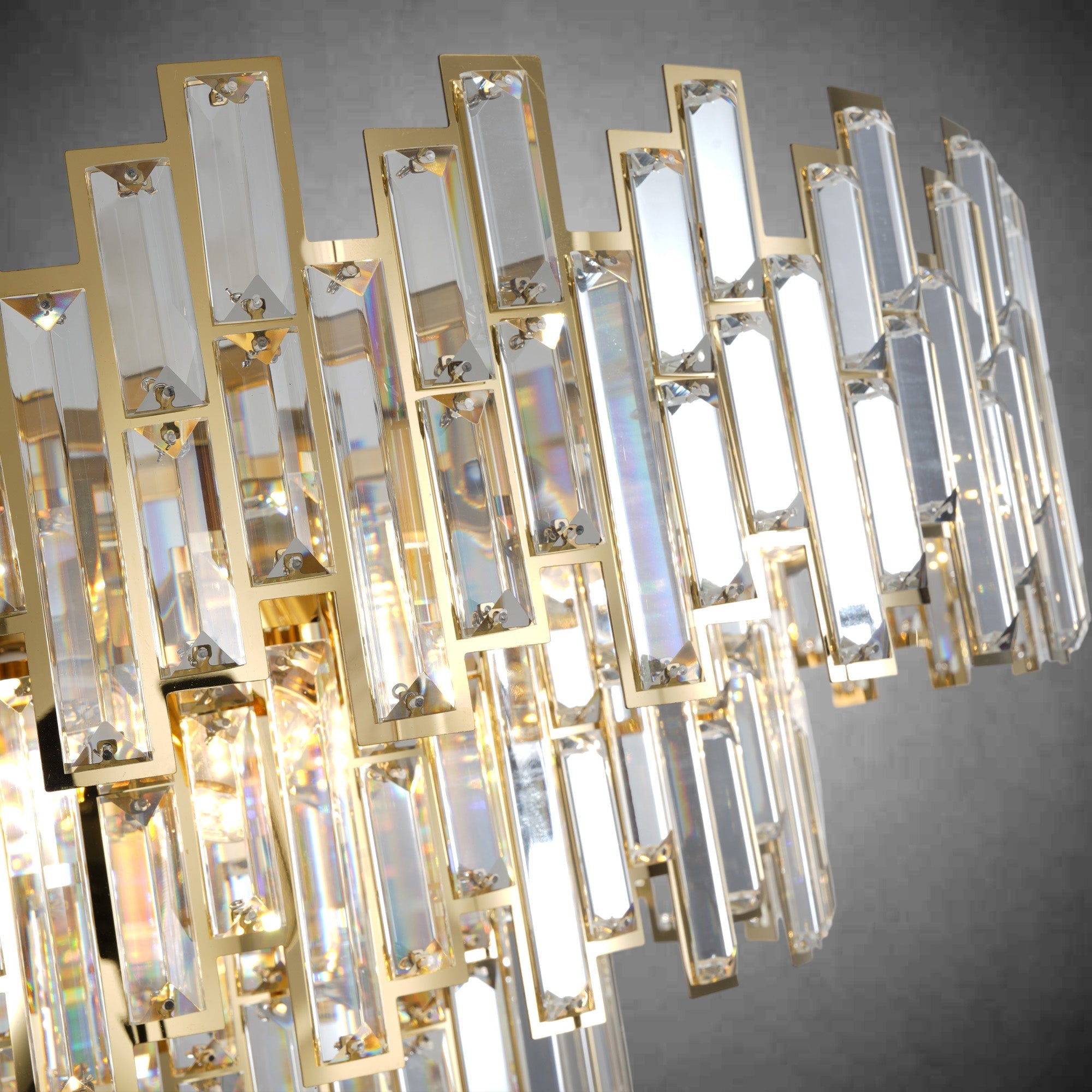 Modern Round K9 Crystal Chandelier