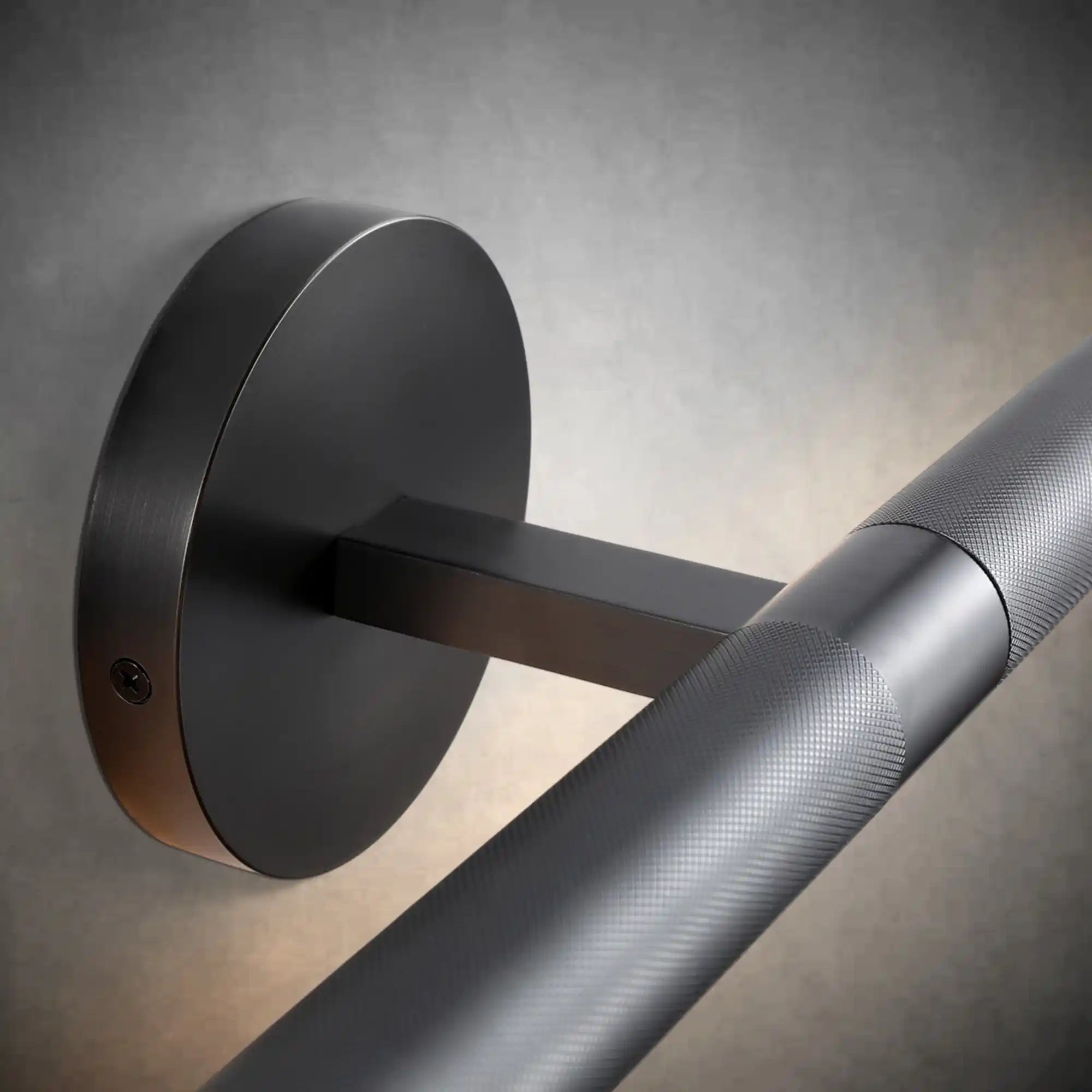 Black Copper Bathroom Wall Sconce Light with 360° Rotatable Shade