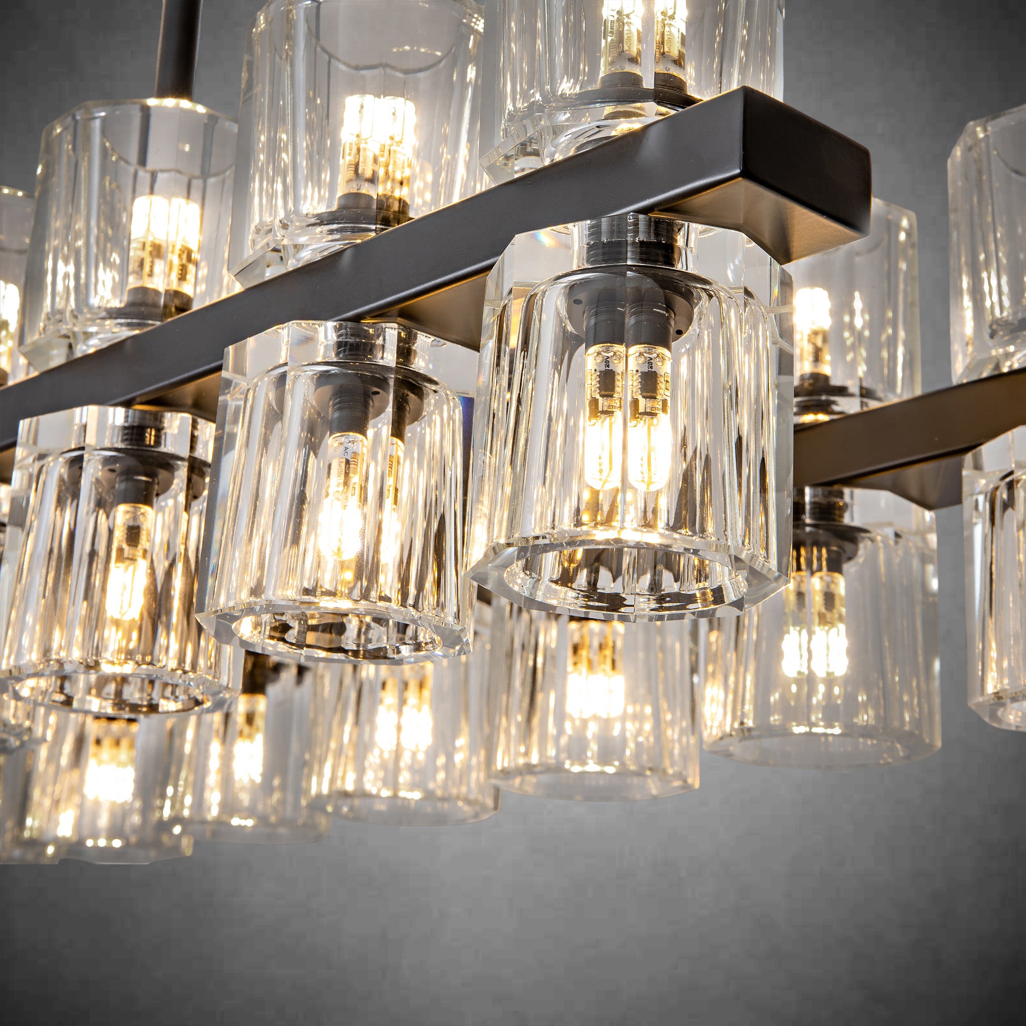 Modern Round Chandelier,K9 Crystal Chandeliers for Dining Room