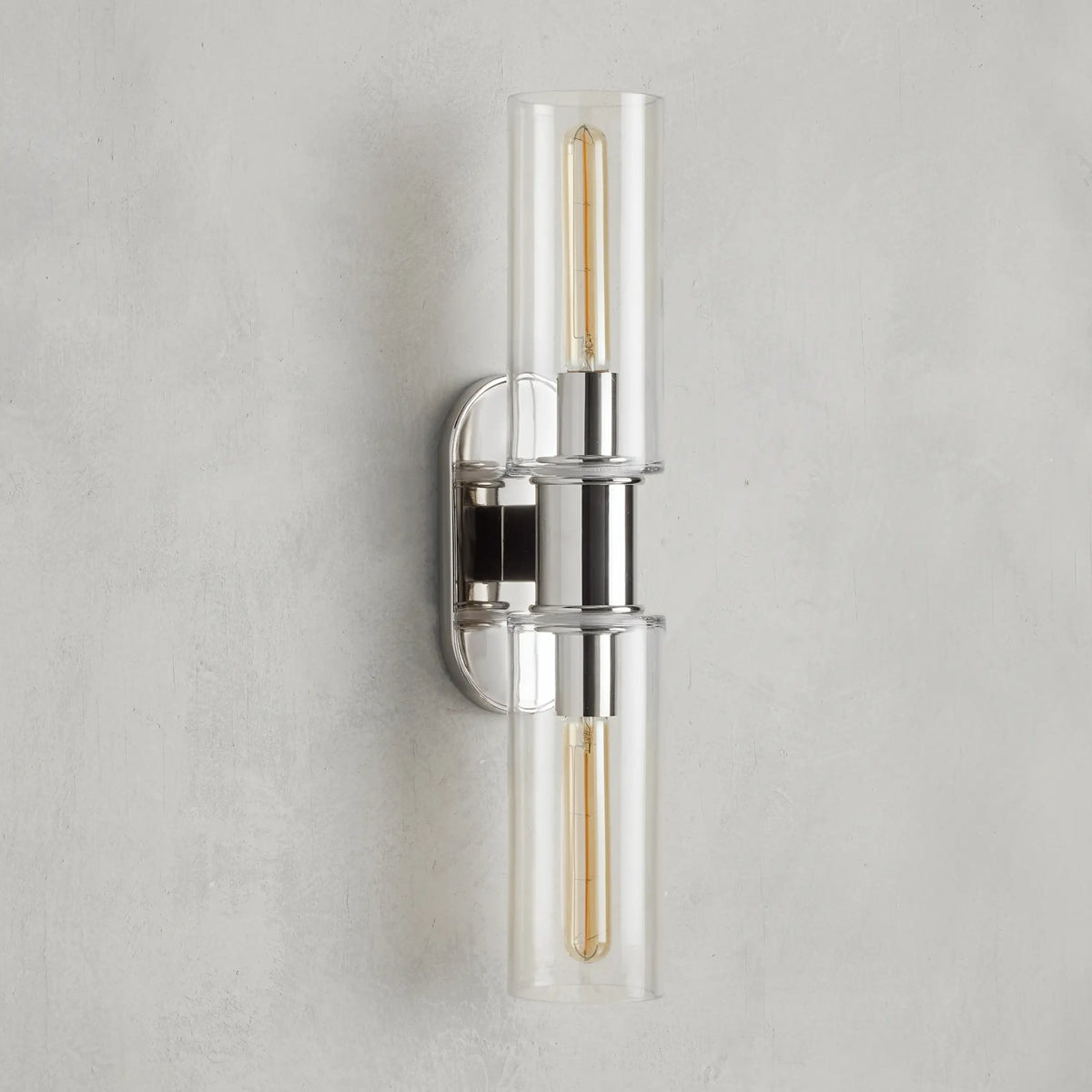 Harlin Clear Glass 2-Light Wall Sconce