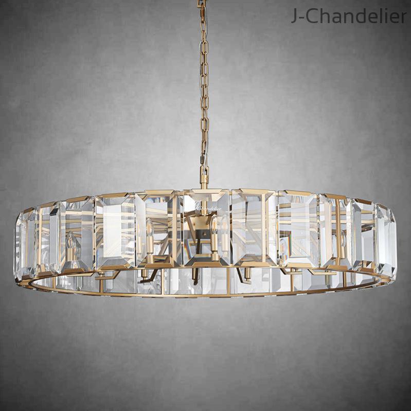 Harlew Crystal Round Chandelier 43"