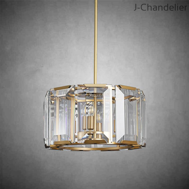 Harlew Crystal Round Chandelier 19"
