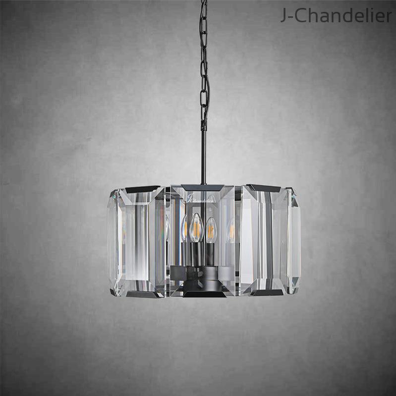 Harlew Crystal Round Chandelier 19"