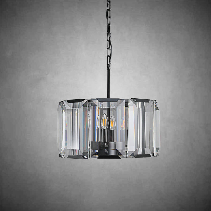 Harlew Crystal Round Chandelier 19"
