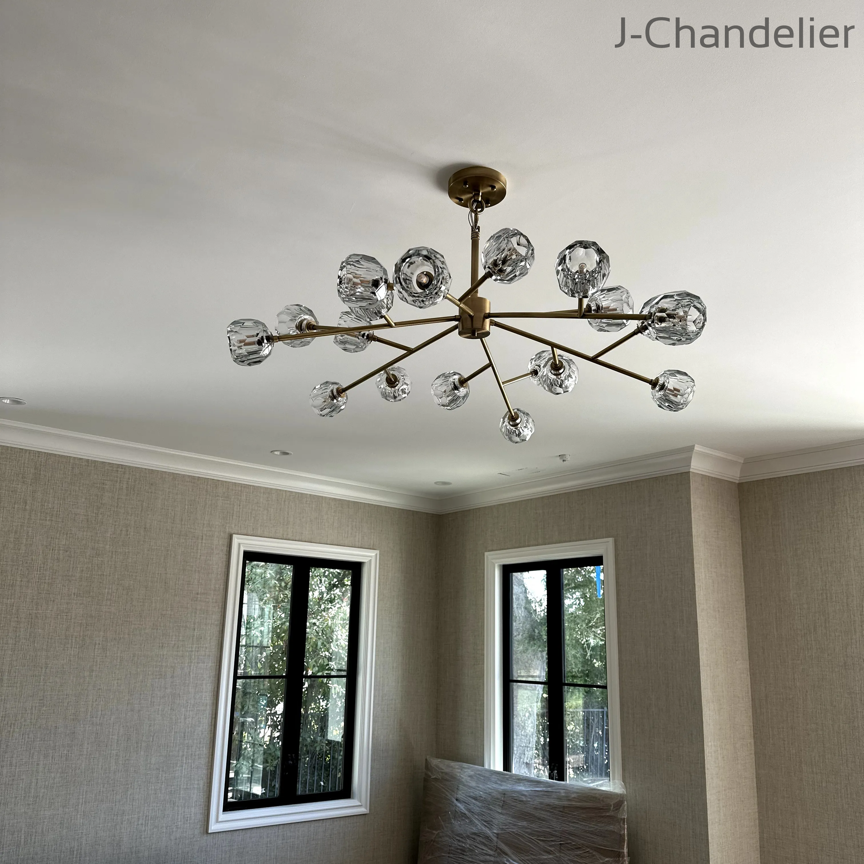 Bille De Crystal Round Chandelier 48"