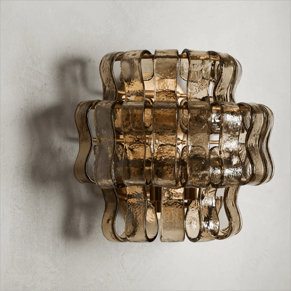 JC Ghiaccio Glass Wall Sconces