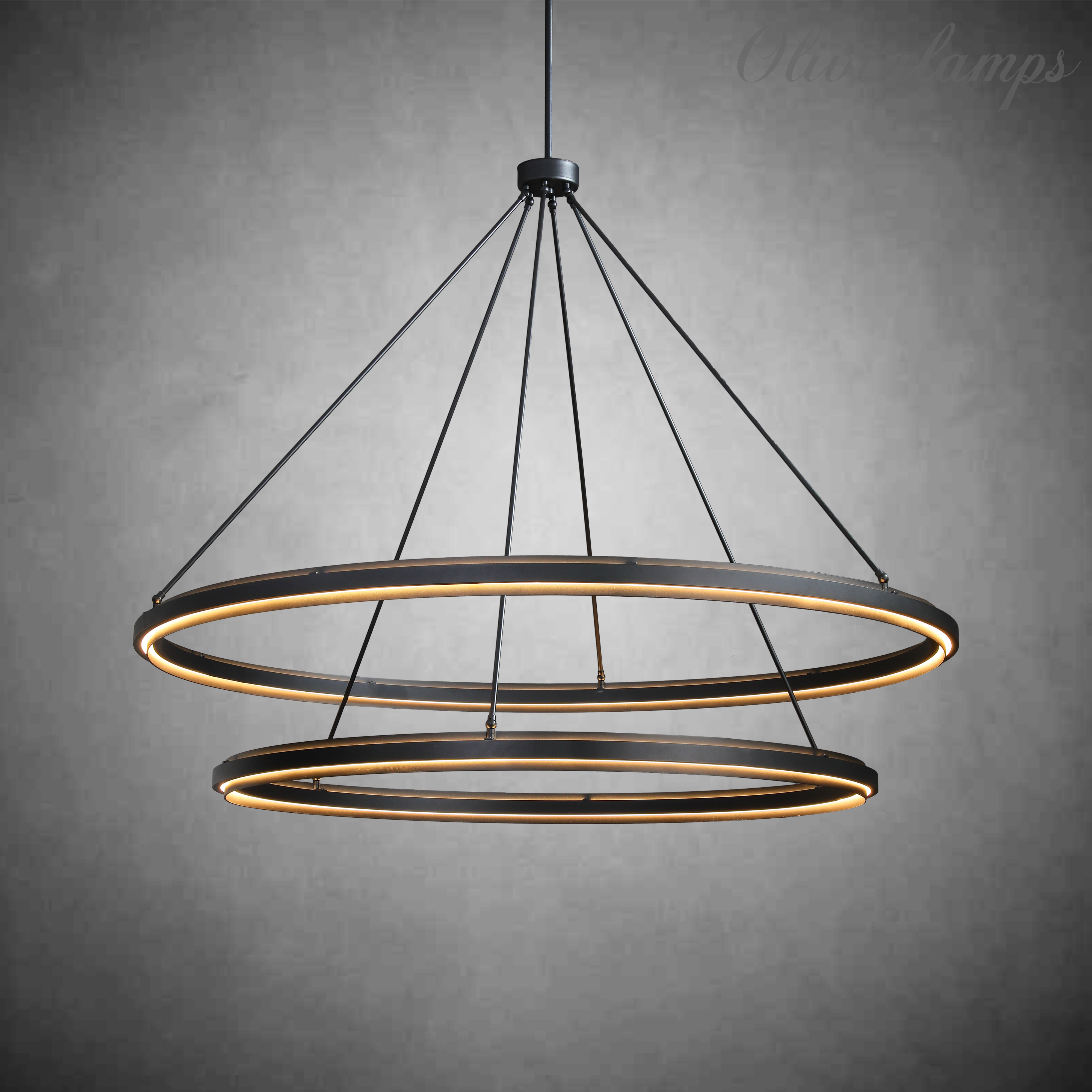 Peron 2-Tier Round Chandelier 60"