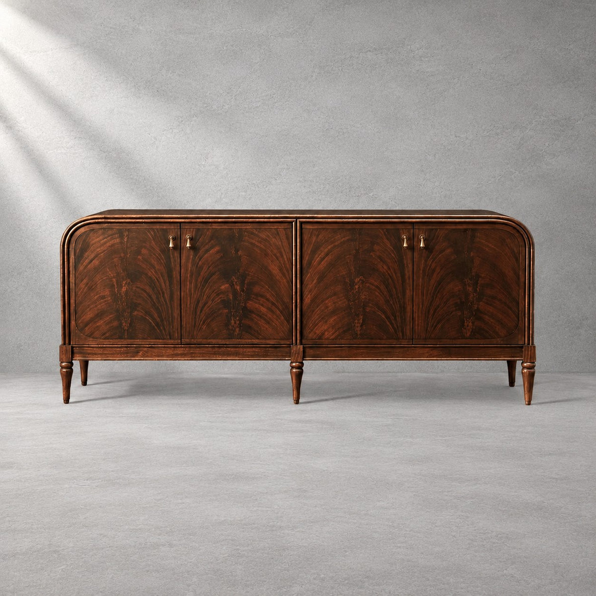 Vintage Mahogany Wood Storage Sideboard