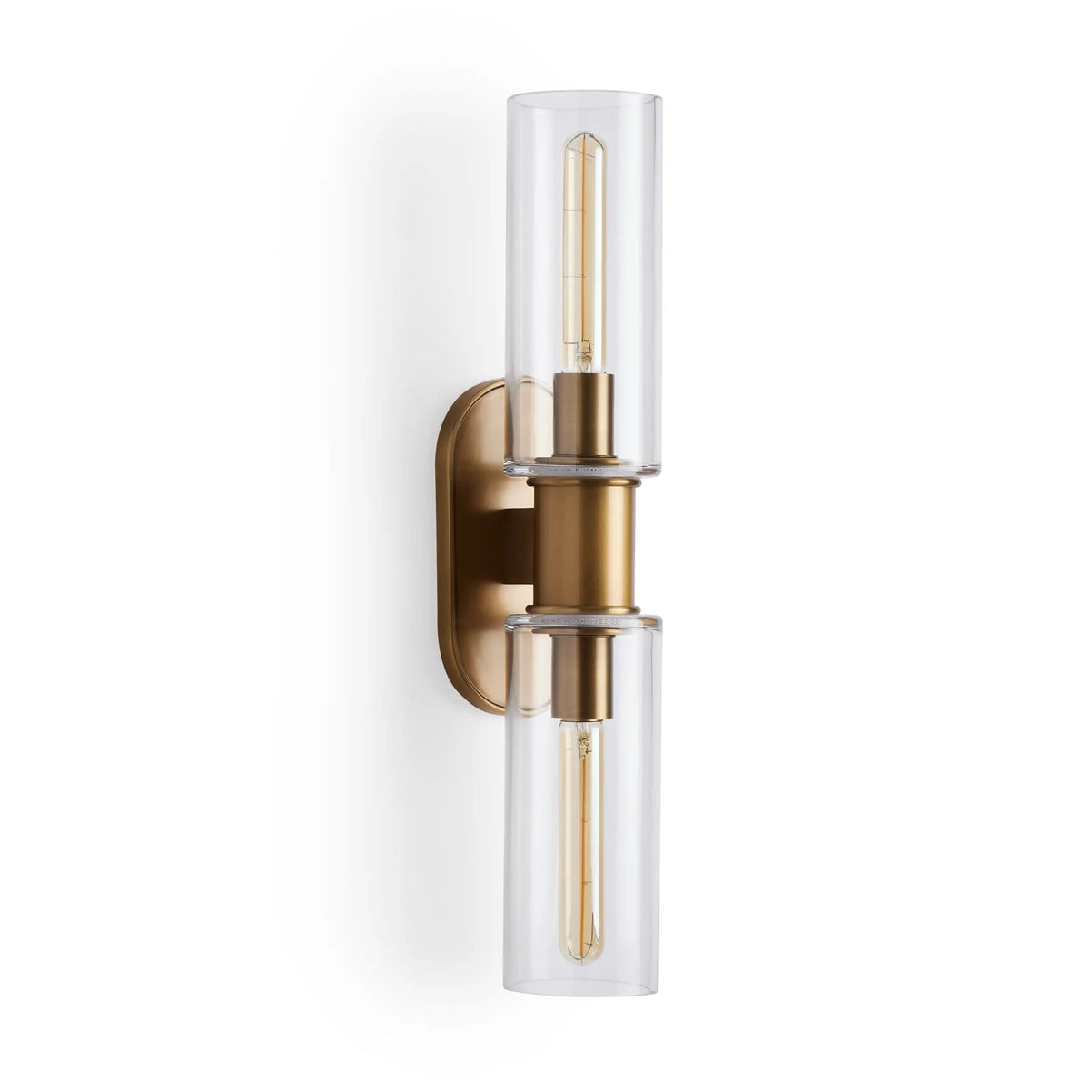 Harlin Clear Glass 2-Light Wall Sconce