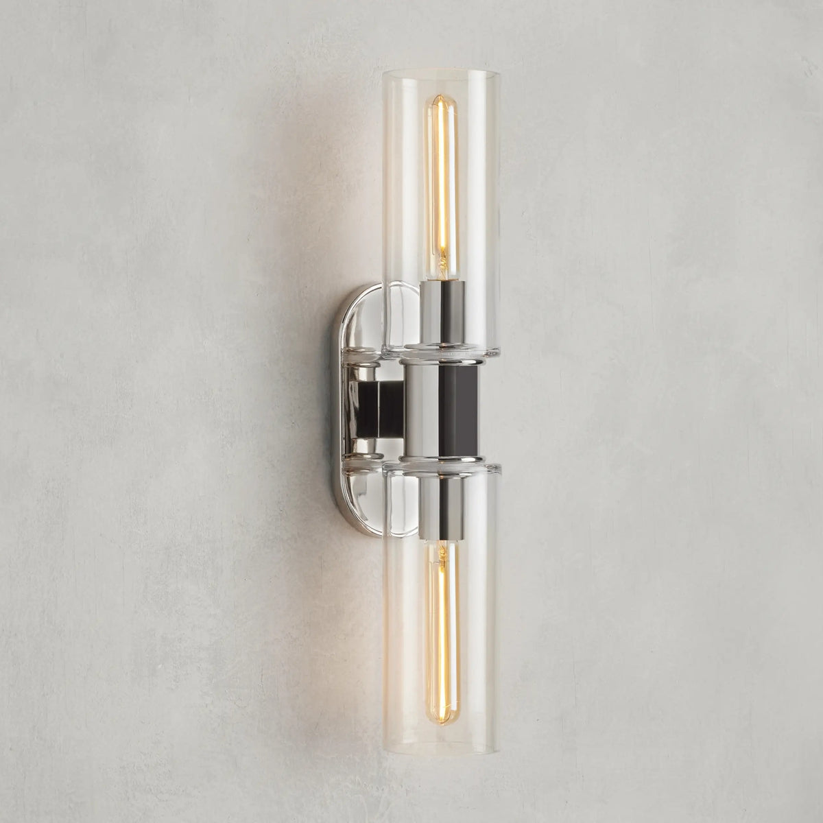 Harlin Clear Glass 2-Light Wall Sconce
